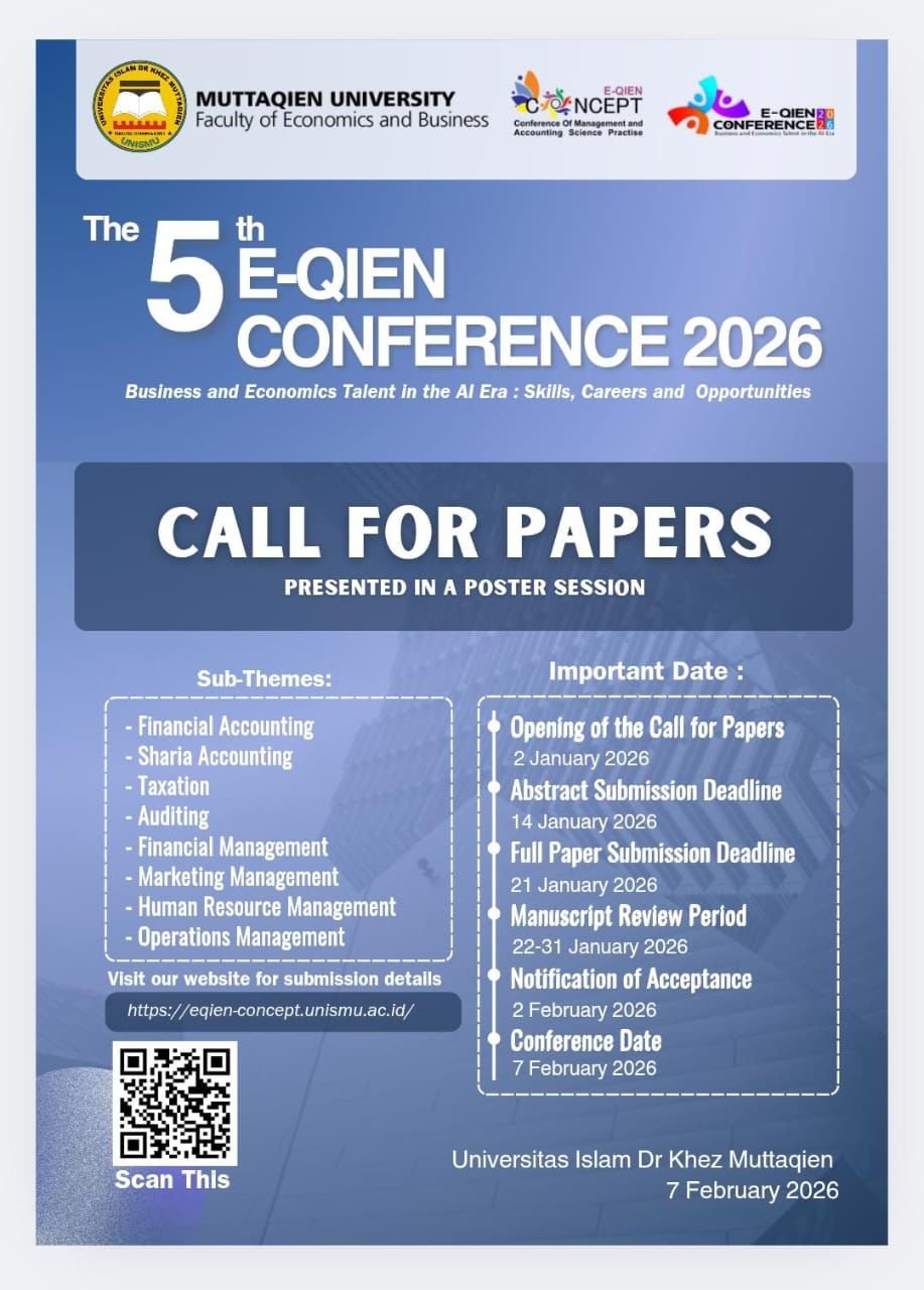 					View Vol. 5 No. 1 (2026):  5Th Conference of Management and Accounting Theory and Practice (CONCEPT)
				